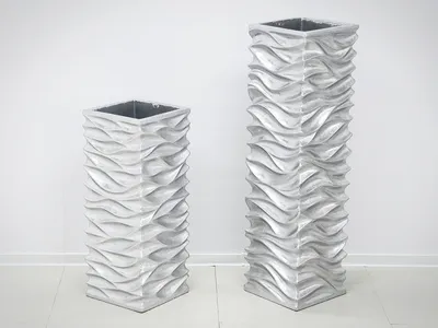 Donica 2085/3 100x27cm - srebrny