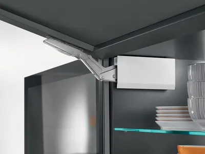 Siłowniki Tip-On AVENTOS HK TOP / LF 930-2800 / szare zaślepki 