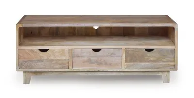 Szafka RTV drewniana RETRO - drewno mango