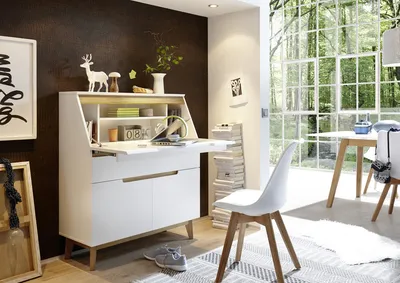 Sekretarzyk CERVO 48 - biały mat