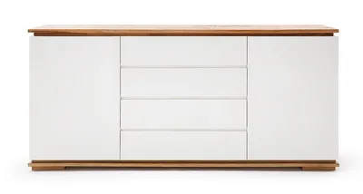 Komoda 2-drzwiowa z 4 szufladami CHIARO 50 - biały mat