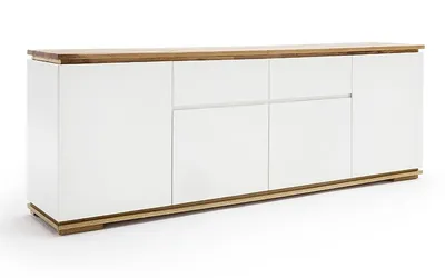 Komoda 4-drzwiowa z 2 szufladami CHIARO 51 - biały mat