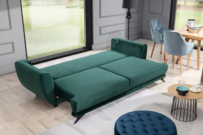 Sofa rozkładana z bokami MEGIS - tkanina Riviera 38