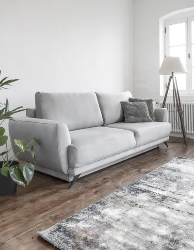 Sofa rozkładana z bokami MEGIS - tkanina Riviera 38