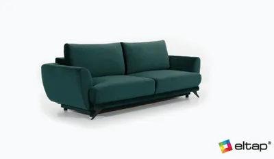 Sofa rozkładana z bokami MEGIS - tkanina Riviera 38
