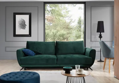 tkanina Riviera 38 Sofa rozkładana z bokami MEGIS - tkanina Riviera 38