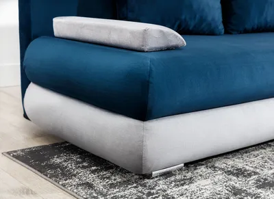 Sofa rozkładana MILO - tkanina Berlin 03/ekoskóra Soft 33
