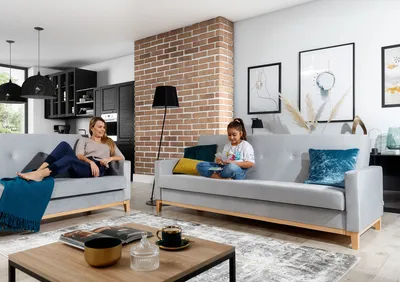 Sofa rozkładana SELENE - tkanina Sawana 21