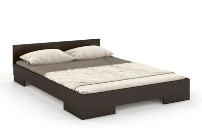 Łóżko drewniane sosnowe SPECTRUM Long 200x220 - palisander
