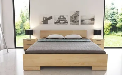 Łóżko drewniane sosnowe SPECTRUM Maxi&Long 140x220 - orzech