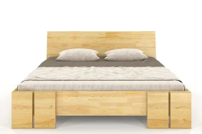 Łóżko drewniane sosnowe VESTRE Maxi 200x200 - naturalny