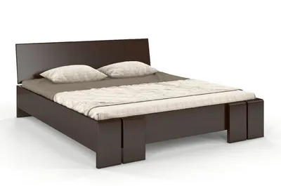 Łóżko drewniane bukowe VESTRE Maxi 140x200 - palisander