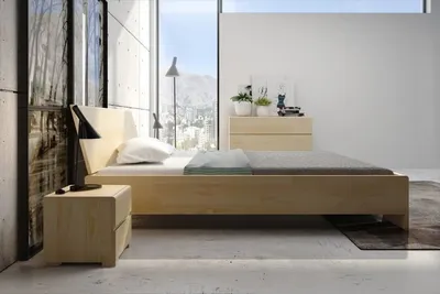 Łóżko drewniane sosnowe VESTRE Maxi&Long 200x220 - palisander
