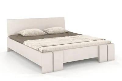 Łóżko drewniane bukowe VESTRE Maxi&Long 180x220 - biały