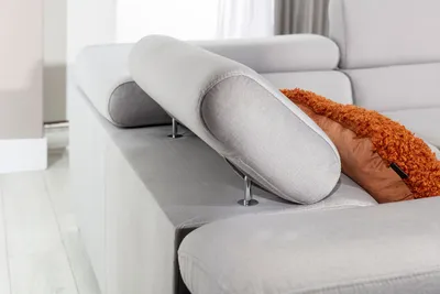 Narożnik rozkładany LETTO - tkanina Berlin 03/ekoskóra Soft 66