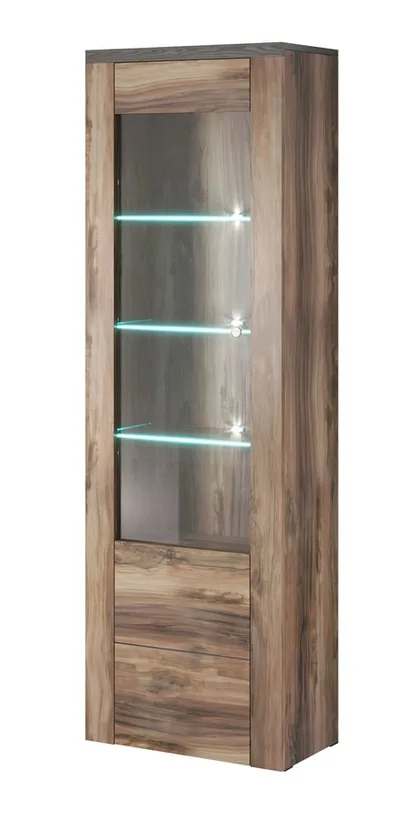 Witryna 1-drzwiowa LARONA 05 - orzech satin/touchwood