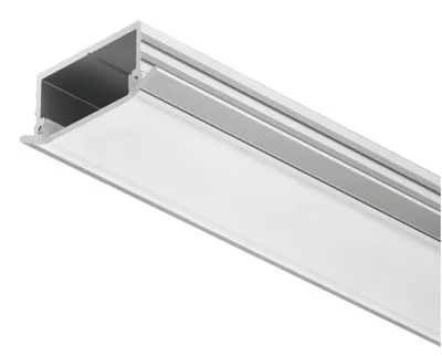 Profil wpuszczany LOOX 1190 do taśm LED 10 mm - aluminium/biały / gł. 6.5 mm / dł. 250 cm