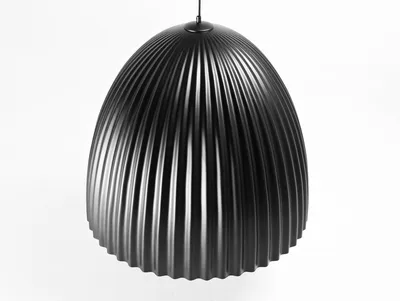 Lampa wisząca PLISSART M - czarny/miedziany