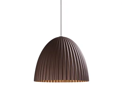 Lampa wisząca PLISSART L - brązowy/miedziany