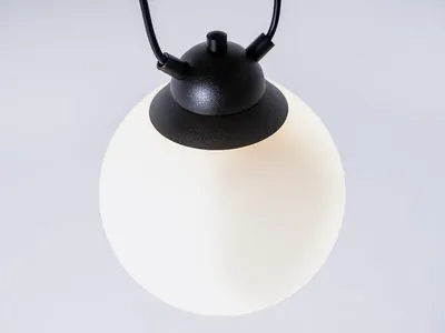 Lampa wisząca COBEN HANGMAN GLASS 1 - czarny