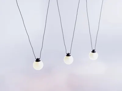 Lampa wisząca COBEN HANGMAN GLASS 3 - czarny