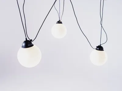 Lampa wisząca POPO GLASS M 3 - czarny