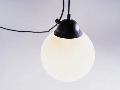 Lampa wisząca POPO GLASS M 3 - czarny
