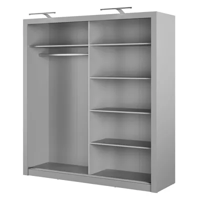 Szafa przesuwna 2-drzwiowa IDEA ID-16 - szary