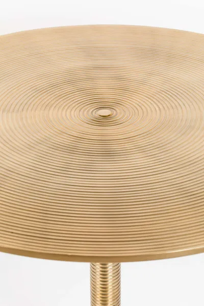 Stół okrągły HYPNOTISING ROUND - złoty