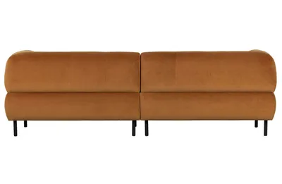Sofa aksamitna LLOYD - pomarańczowy