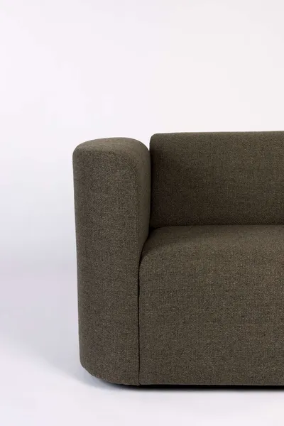 Sofa SLICE 3 osobowa brązowa