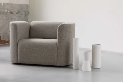 Sofa SLICE 1 osobowa brązowa