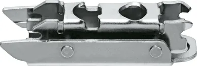 Prowadnik prosty do zawiasu CLIP Top - nikiel / dyst. 3 mm / wys. 11.5 mm / regul. mimośrodowa