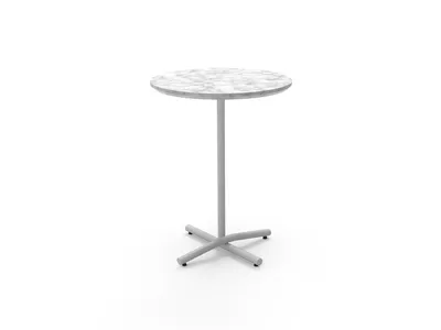 Stolik kawowy PEAK 44 wysoki - marmur carrara bianco