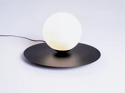 Lampa stołowa SKIVA BALL M - czarny