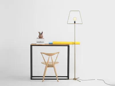 Lampa podłogowa FIRKANT FLOOR - złoty