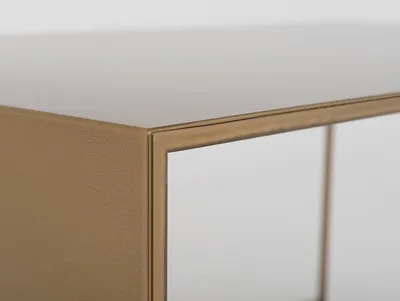 Stolik 2 WALL METAL 100x60 - złoty
