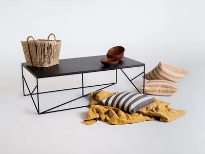 Stół kawowy FANCY BASIC 140x80 - czarny