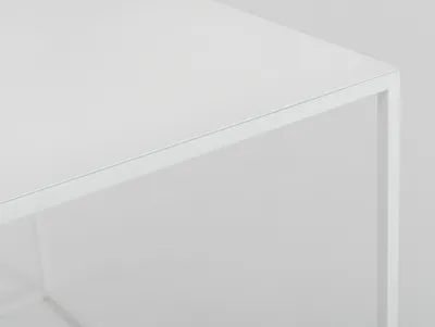 Stół kawowy TENSIO METAL 100x60 - biały