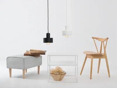 Stół kawowy TENSIO 2 FLOOR METAL 50 - biały