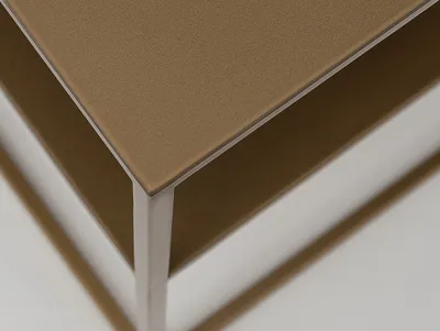 Stół kawowy TENSIO 2 FLOOR METAL 80 - złoty