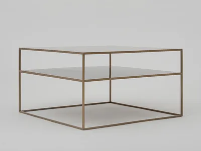 Stół kawowy TENSIO 2 FLOOR METAL 80 - złoty