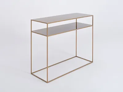 Konsola TENSIO 2 FLOOR METAL 100x35 - złoty