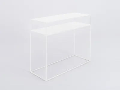 Konsola TENSIO 2 FLOOR METAL 100x35 - biały