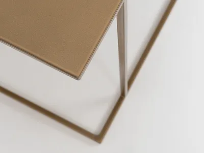 Stół kawowy WALT METAL 100x100 - złoty