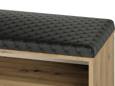 Ławka z półkami i schowkiem NEVIO 05 - dąb artisan