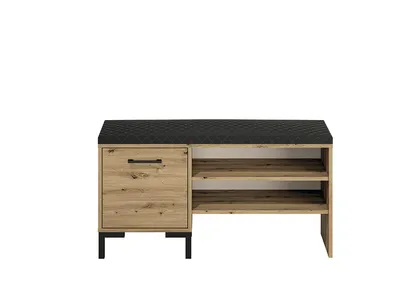 Ławka z półkami i schowkiem NEVIO 05 - dąb artisan