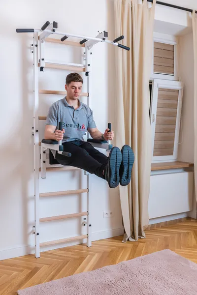 Drabinka sportowa BenchK 732W z osprzętem - biały