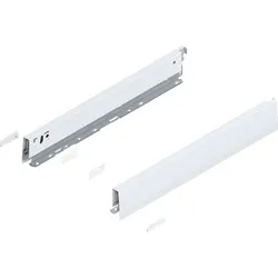 MERIVOBOX boki wysokość N (68.5 mm), dł.=450 mm, lewy/prawy, jedwabiście biały mat