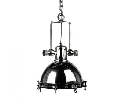 Lampa wisząca niklowana